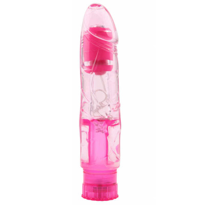 Вібратор реалістичний Crystal Jelly, рожевий, 16.2 х 3.5 см (42804) – фото 1