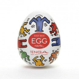 Мастурбатор Tenga Keith Haring Egg Dance, прозрачный