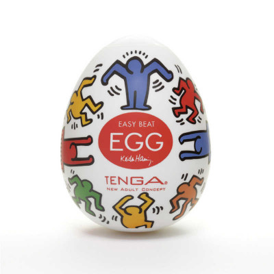 Мастурбатор Tenga Keith Haring Egg Dance, прозрачный (43074) – фото 1