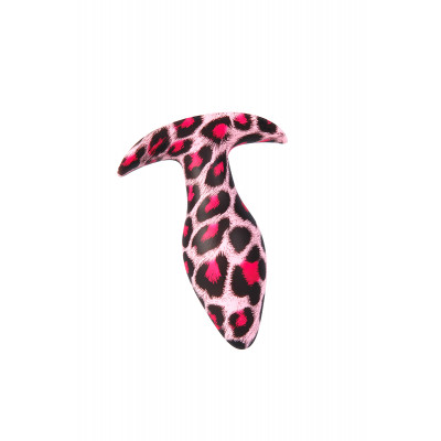 Анальная пробка в расцветке леопард NO TABOO, розовая, 10 х 4.5 см (42684) – фото 1