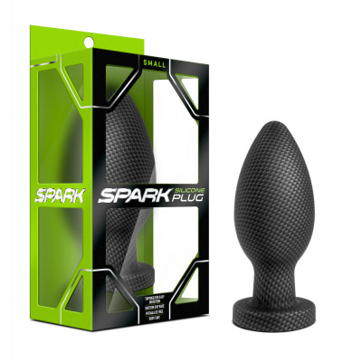 Анальна пробка Spark, силіконова, маленька, 10.1 х 4 см (33340) – фото 1