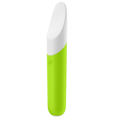 Вибропуля Satisfyer (Сатисфаэр) Ultra Power Bullet 7 силіконова зелена, 13.4 см х 2.3 см (43748) – фото 1