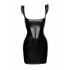 Платье из винила с сетчатыми вставками Noir Handmade черное, S (43549) – фото 4