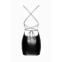 Платье с открытой спиной и глубоким декольте виниловое Noir Handmade черное, S (43556) – фото 5