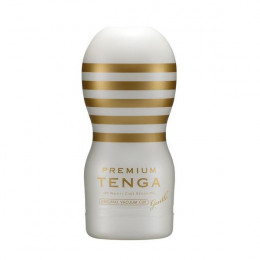 Мастурбатор Tenga Premium Gentle з вакуумною стимуляцією білий