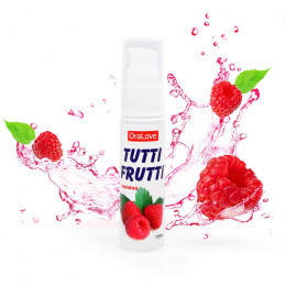 Съедобная гель-смазка Tutti Frutti для орального секса со вкусом малины, 30 мл