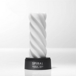 Мастурбатор со спиралевидным рельефом Tenga 3D Spiral белый, 25 см х 8 см