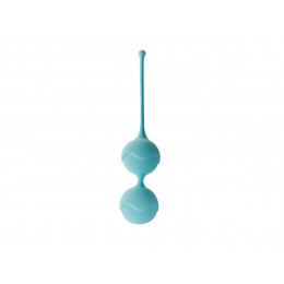 Вагінальні кульки зі зміщеним центром ваги   блакитні, 18.2 см х 3.8 см – фото