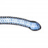 Фалоімітатор ребристий зі скла Gildo синій, 18 см х 3.5 см (43266) – фото 2