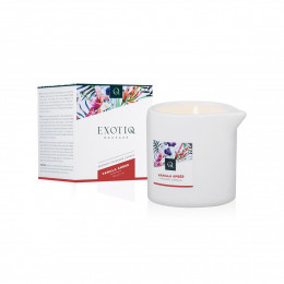 Массажная свеча с ароматом ванили и амбры Exotiq Massage, 60 мл