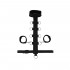 Фиксатор для тела с наручниками и ошейником Chisa черный, 41.8 см (43254) – фото 3