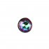 Анальная пробка с кристаллом Chisa радужная, 7.1 см х 2.7 см (43912) – фото 2