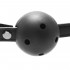 Кляп-шарик, искусственная кожа и ABS-пластик, Adam&Eve, черный, 4.4 см (42589) – фото 5