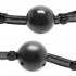 Кляп с двумя сменными шариками, силикон и ABS-пластик, Whipsmart, черный, 4 см и 3.8 см (42587) – фото 5