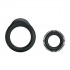 Набір ерекційних кілець з силікону Baile чорних, 2 шт (43930) – фото 2