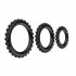 Набор эрекционных колец рельефных Baile черных, 3 шт (43931) – фото 3