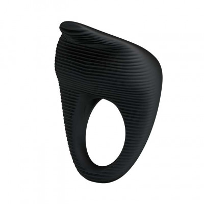 Эрекционное кольцо с вибрацией Baile черное, 6 см х 2.5 см (44057) – фото 1