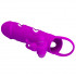 Насадка на член со стимулятором клитора Baile фиолетовая, 14 см х 3.3 см (44056) – фото 4