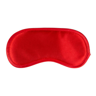 Сатинова маска для очей, червоного кольору Red Satin Eye Mask Easytoys (39636) – фото 1