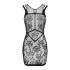 Платье эротическое в сетку Obsessive D239, One Size, черное (206902) – фото 3