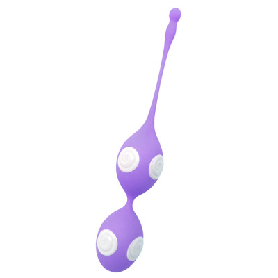 Вагинальные шарики на жесткой сцепке фиолетовые LAVENDER (36941) – фото 1