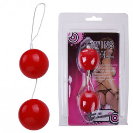 Вагінальні кульки червоні, пластикові – фото