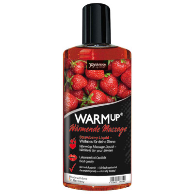Массажное масло c разогревом, съедобное WARMup Strawberry, 150 ml (1877) – фото 1