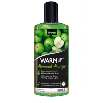 Съедобное массажное масло с разогревом WARMup Green Apple, 150 мл (36984) – фото 1