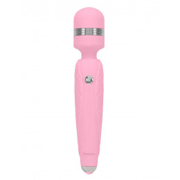 Вибромассажер-микрофон силиконовый, нежно-розового цвета