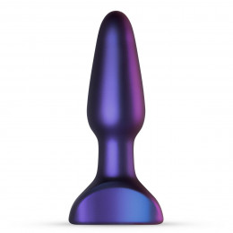 Анальная пробка с вибрацией Hueman, силиконовая, фиолетовая, 13.9 х 3.8 см