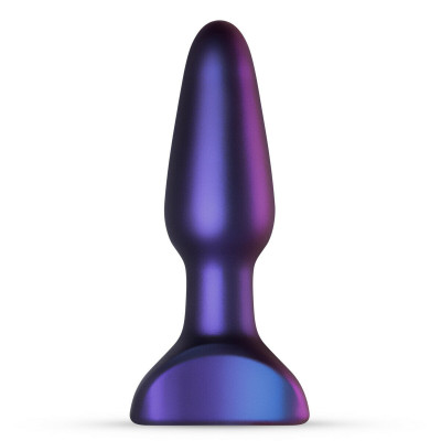 Анальная пробка с вибрацией Hueman, силиконовая, фиолетовая, 13.9 х 3.8 см (43189) – фото 1