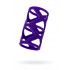 Насадка на пенис с рельефом с открытой головкой, фиолетовая, 7.5 х 3.5 см (43530) – фото 4