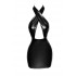 Сексуальне плаття міні з вінілу з трикутним вирізом спереду Noir Handmade чорне, S (43564) – фото 4