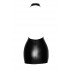 Сексуальне плаття міні з вінілу з трикутним вирізом спереду Noir Handmade чорне, L (43566) – фото 5