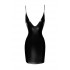 Платье с открытой спиной и глубоким декольте виниловое Noir Handmade черное, M (43558) – фото 4
