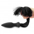 Анальна пробка-хвіст Lovetoy чорна, 10 х 3.5 см (42617) – фото 2