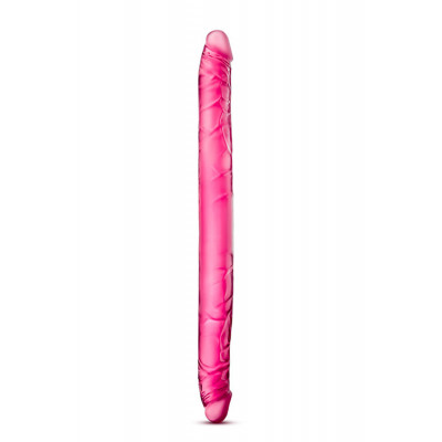 Фаллоимитатор двухсторонний реалистичный Blush розовый, 40.6 х 3.7 см (42627) – фото 1
