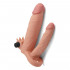 Насадка на пенис с двумя фаллосами удлиняющая с вибрацией Lovetoy бежевая, 18.5 х 3.8 см (42650) – фото 4