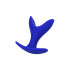 Анальна пробка-розширювач Лотос, із силікону, синього кольору, 8.5 х 4.5 см (41766) – фото 2