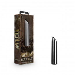 Вибропуля The Realm Rechargeable Bullet  Silver, 10 х 2 см