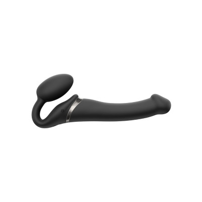 Безремневой страпон с вибрацией, черный, 18 х 3.3 см (41440) – фото 1