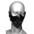 БДСМ маска с отверстием, виниловая, черная (41477) – фото 3