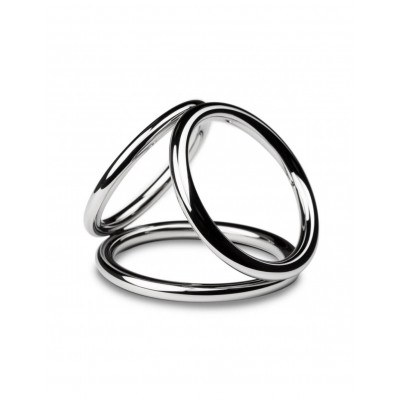 Эрекционное кольцо металлическое, тройное (41496) – фото 1