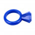 Эрекционное кольцо в виде кольца с бриллиантом, белое и синее, 2.5 см  (цена за 1 шт) (41634) – фото 2