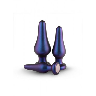 Набір з трьох анальних пробок для новачків, фіолетові (40149) – фото 1