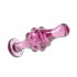 Анальная пробка ребристая Lovetoy стеклянная, розовая, 10 х 4 см (42944) – фото 2