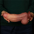 Фаллоимитатор гигант реалистик на присоске Lovetoy с мошонкой, коричневый, 24.5 х 6.8 см (42945) – фото 4