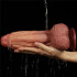 Фаллоимитатор гигант реалистик на присоске Lovetoy с мошонкой, коричневый, 24.5 х 6.8 см (42945) – фото 6