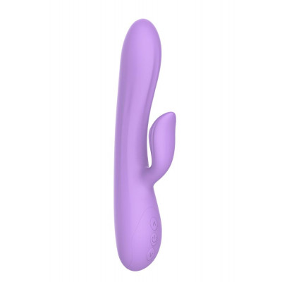 Вібратор-кролик Purple Rain ліловий, 22.8 х 4.4 см (42966) – фото 1