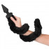 Анальная пробка с гибким хвостом Bad Kitty черная, 3.5 х 73 см (42973) – фото 3